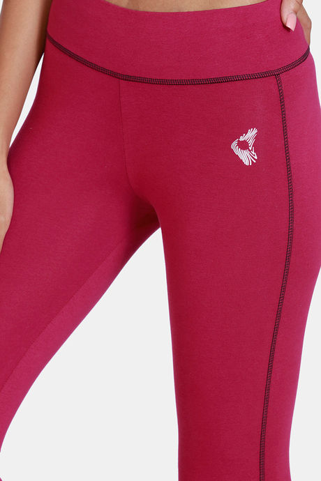 Zelocity Cotton Leggings - Raspberry Radiance — image 5